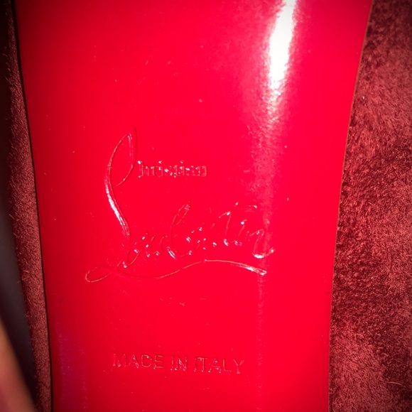 NEW Christian Louboutin INTERLOPA 160 Velours Fringe Boots - Picture 9 of 10